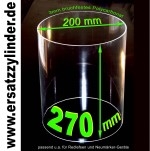Ersatzglas (Polycarbonat) 270 x 200 mm
